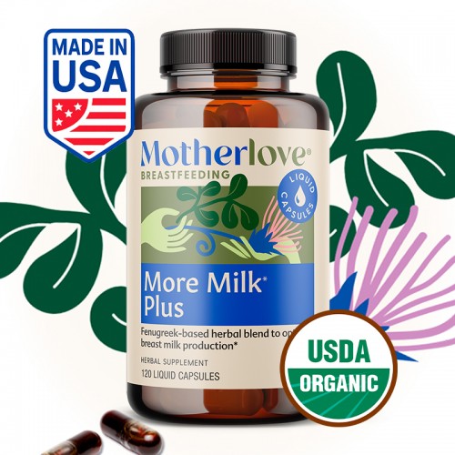 MotherLove More Milk Plus (60 Capsules / 120 Capsules) | Made in USA | Organic